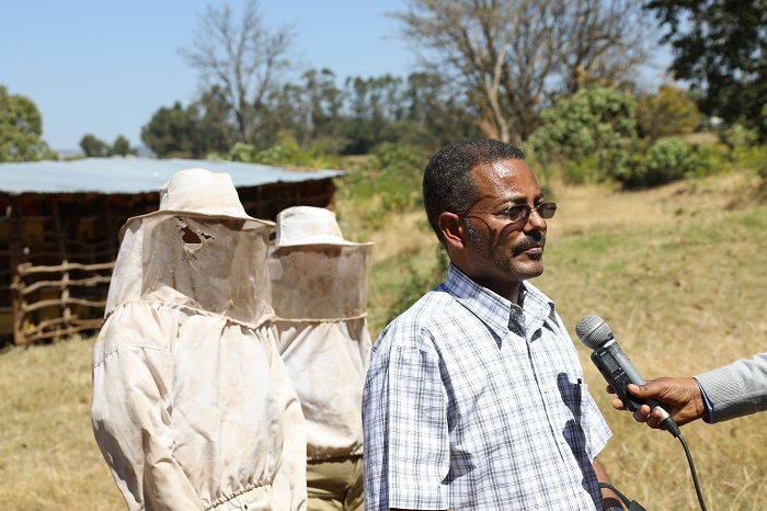 icipe-Ethiopia Office head visits MOYESH apiculture site in Guagusa Shikudad