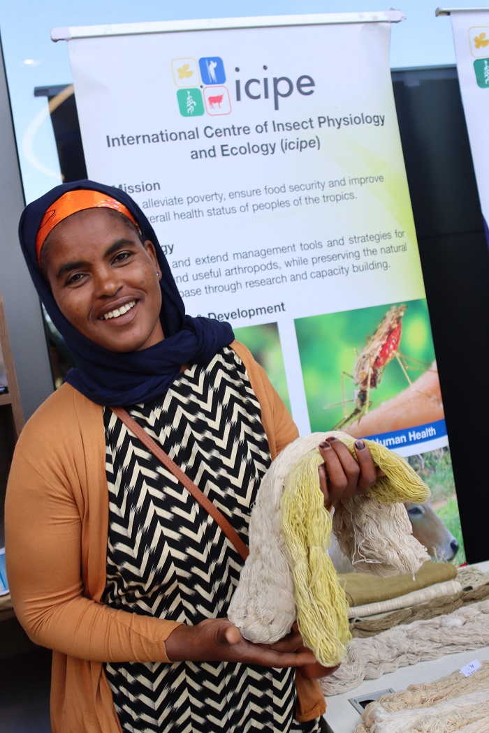 Commercial insect products displayed at the Agri-Science Exhibition attracted to research, development and private actors